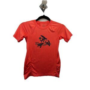 Patagonia Rash Guard Short Sleeve Orange Color Size Girls S 8